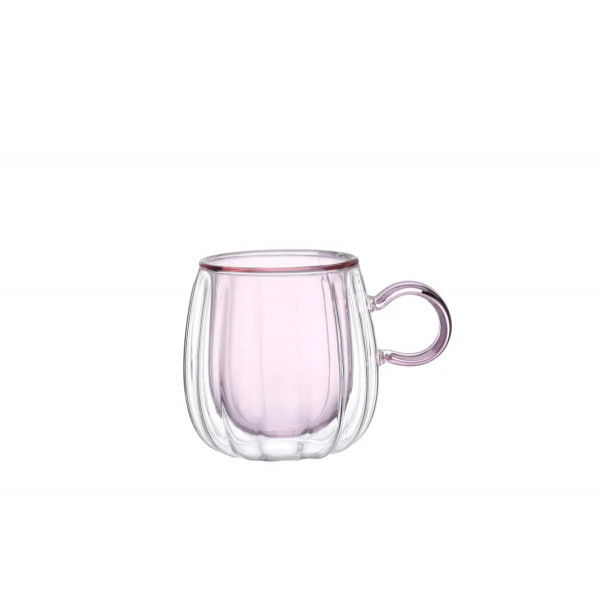 Набір чашок із подвійними стінками Vittora Cut Pink VT-5315-240 2 шт 240 мл