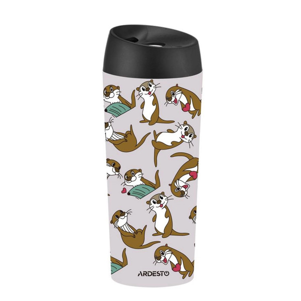 Термочашка Ardesto Coffee Time Otter AR2645OT 450 мл сіра