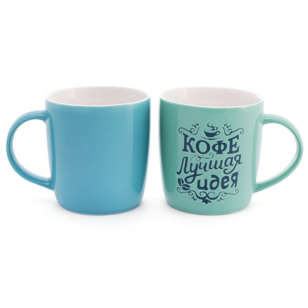Кружка порцеляновий Кава - найкраща ідея 380 мл Bona Di 249-337