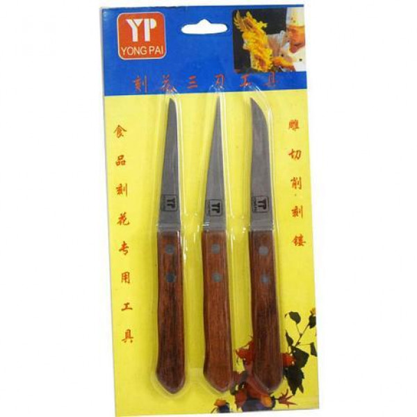 Набір ножів для карвінгу з дерев'яною ручкою EMPIRE М-3116