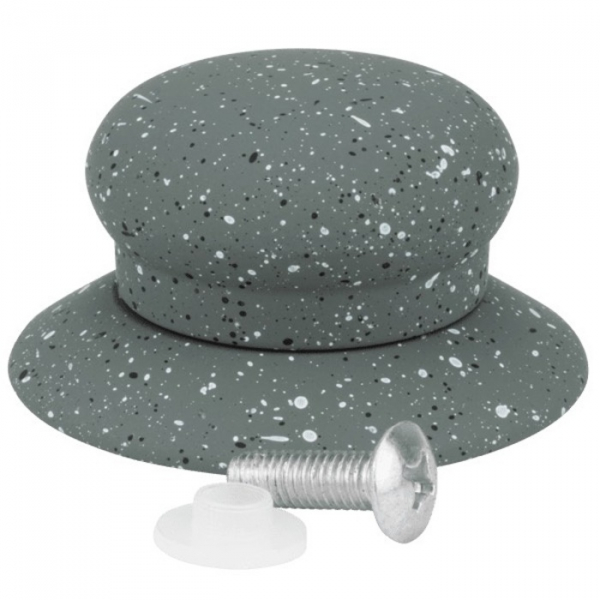 Ручка на кришку Empire Лео EM-3372 4.5 см сіра