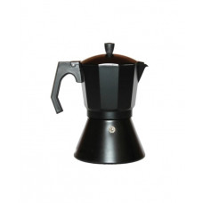 Кавоварка гейзерна алюмінієва Empire Блек EM-6608 200 мл чорна