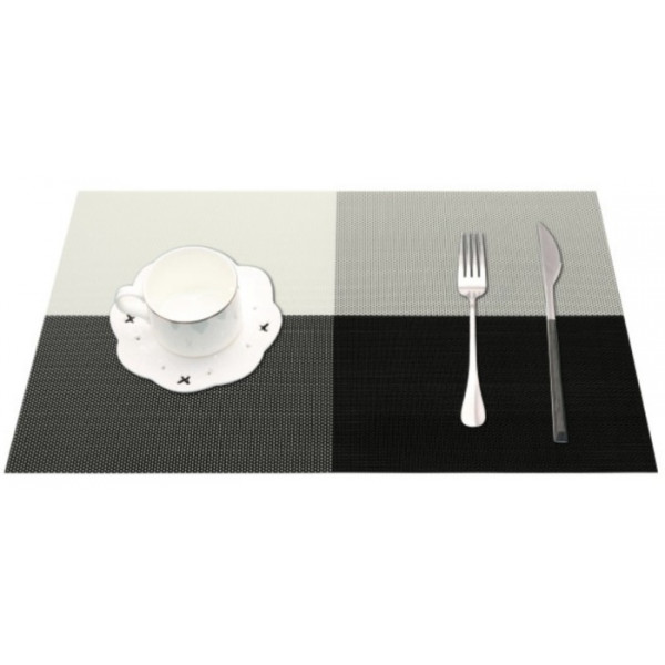 Серветка під гаряче Empire EM-4227 30х45 см чорна із сірим