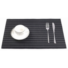 Серветка під гаряче Empire EM-4228 30х45 см смугасто-чорна