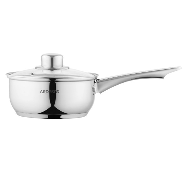 Ківш із скляною кришкою Ardesto Gemini Gourmet AR-1912-BS 16 см 1.2 л