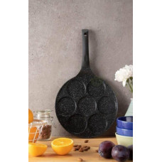 Сковорода для панкейків Empire Граніт EM-7612 26 см чорна