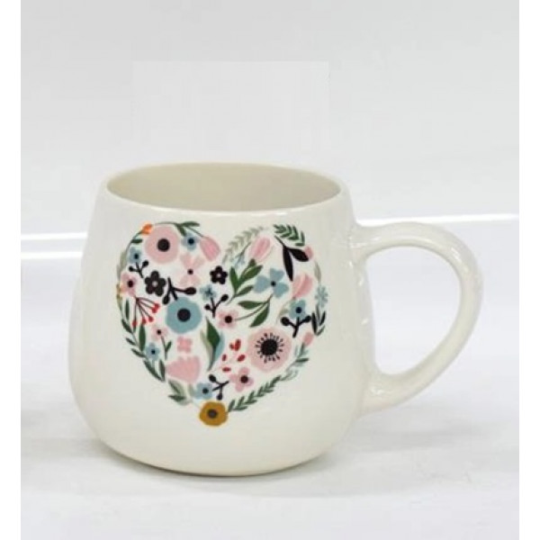 Кружка Ardesto Love 1 AR3077 390 мл біла