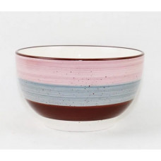 Салатник Ardesto Salerno AR1114SP 700 мл 14 см рожевий з блакитним