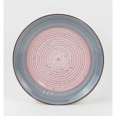 Тарілка десертна Ardesto Salerno AR1119SP 19.5 см рожева з блакитним