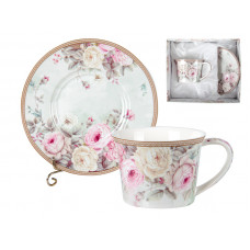 Чашка з блюдцем Lefard Англійська троянда 924-564 2 предмети