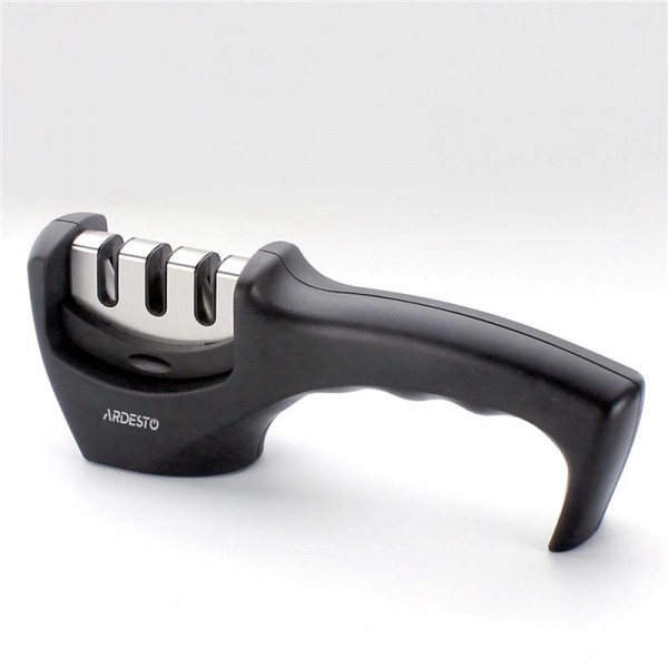 Точилка для ножів Ardesto Gemini AR1920BS 20.5х5.5х7.5 см чорна