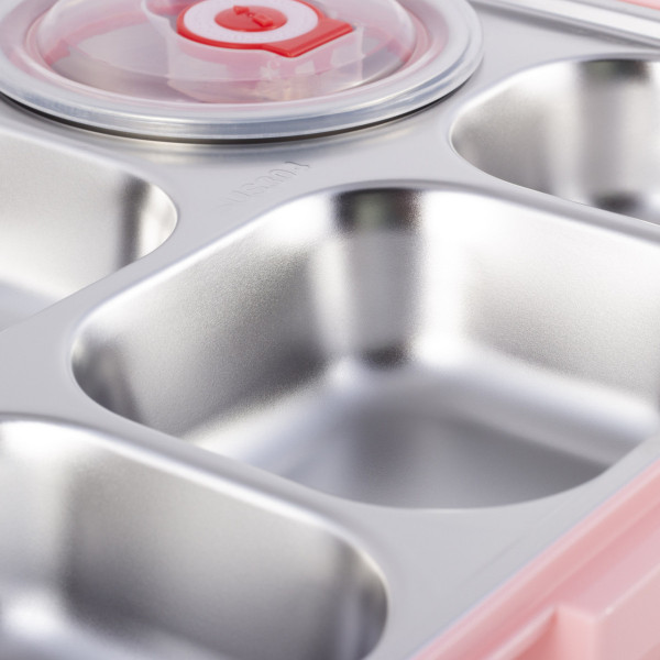 Ланч-бокс харчової Kamille KM-2144RZ 1000 мл рожевий