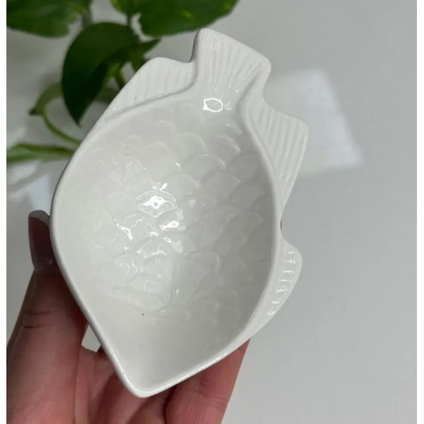 Блюдо для риби Olens Білий Дім 102-1124 12х3, 5 см 50мл біле