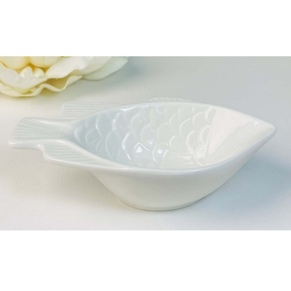 Блюдо для риби Olens Білий Дім 102-1124 12х3, 5 см 50мл біле