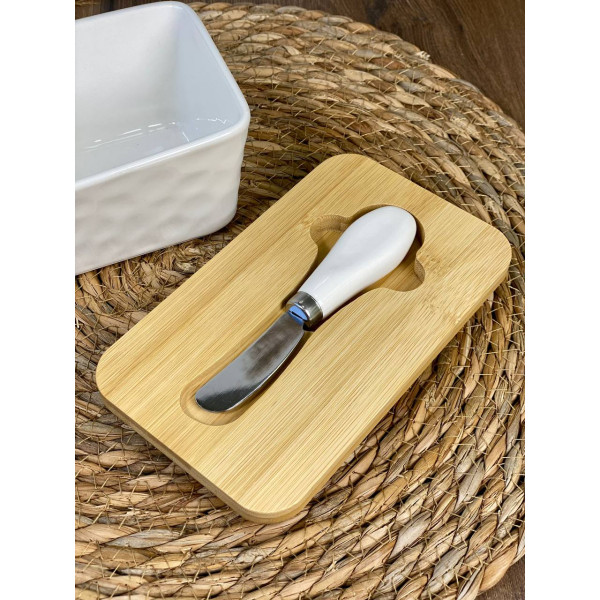 Маслянка Olens Біла №2 102-1198 8х10.5х17 см біла