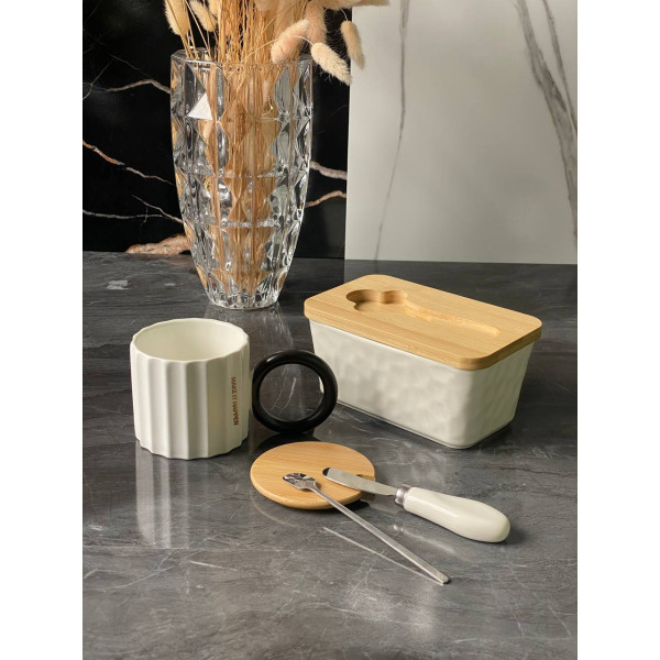 Маслянка Olens Біла №2 102-1198 8х10.5х17 см біла