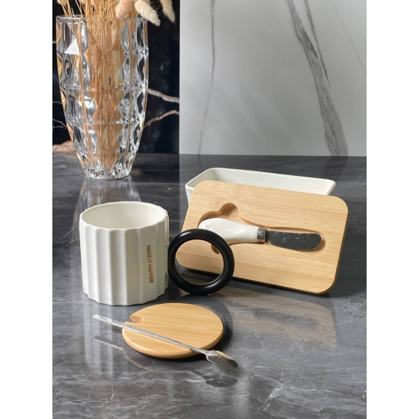 Маслянка Olens Біла №2 102-1198 8х10.5х17 см біла