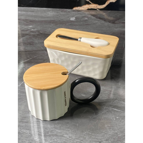 Маслянка Olens Біла №2 102-1198 8х10.5х17 см біла