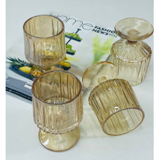 Набір келихів для вина Olens Бурштиновий Дюк 102-538 220 мл 6 шт бурштиновий