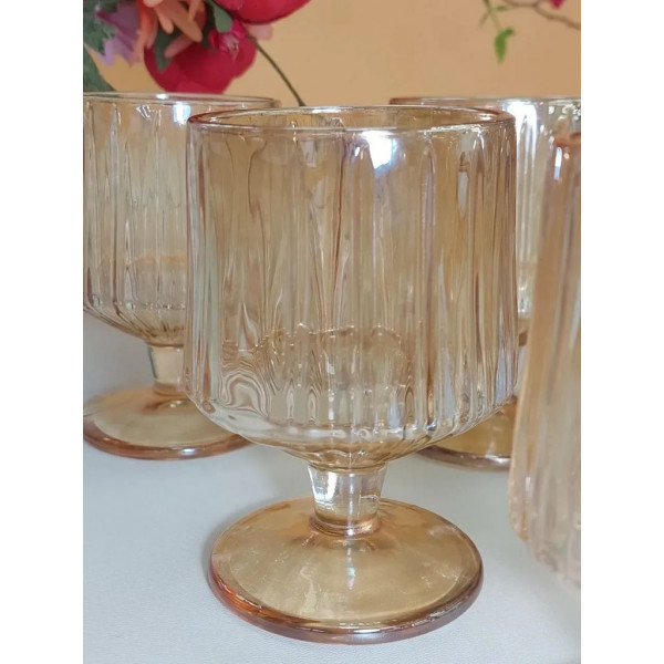 Набір келихів для вина Olens Бурштиновий Дюк 102-538 220 мл 6 шт бурштиновий