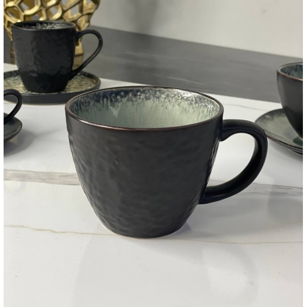 Чашка OLens Грейсток 101-0238 400 мл сіра