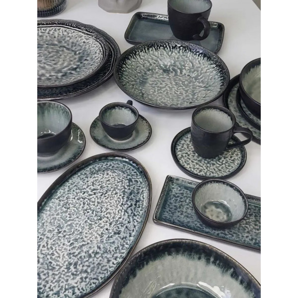 Чашка OLens Грейсток 101-0238 400 мл сіра