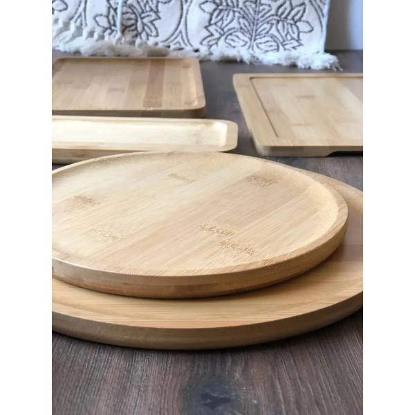 Дошка для піци OLens Бамбу-піца 8030-311 25.5 см бежева