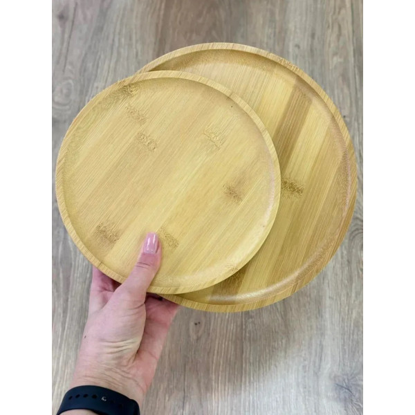 Дошка для піци OLens Бамбу-піца 8030-311 25.5 см бежева