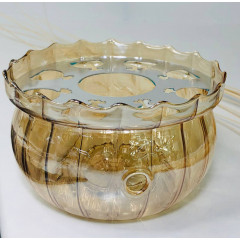 Підставка з підігрівом свічки для чайника для заварювання Olens Золотий бутон 102-498 12х7.5 см золотиста