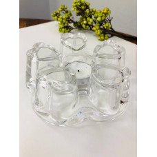 Підставка з підігрівом свічки для заварювального чайника Olens Серце 102-499 13.9х5.3 см