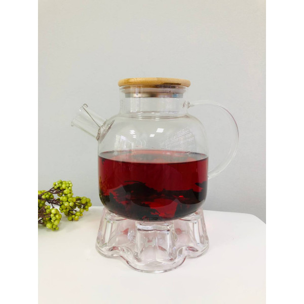 Підставка з підігрівом свічки для заварювального чайника Olens Серце 102-499 13.9х5.3 см