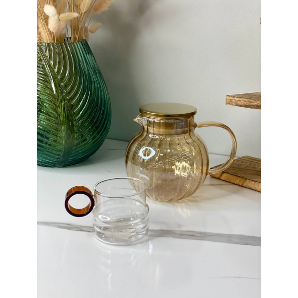 Заварник Olens Панночка 102-1183 1100 мл бурштиновий