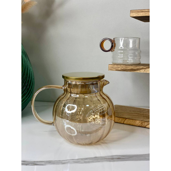 Заварник Olens Панночка 102-1183 1100 мл бурштиновий