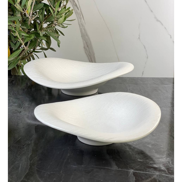 Салатник OLens Білий Бангкок 101-0485 25 см білий