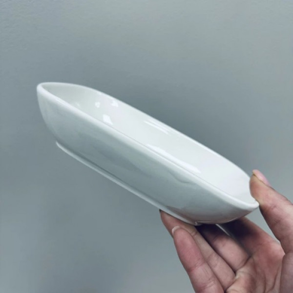 Салатник OLens Білий Дім 102-1113 17х11х3.5 см 300 мл білий