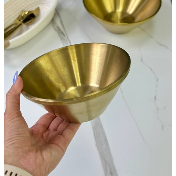 Салатник OLens Золота радість 102-1301 23 см 1500 мл золотистий