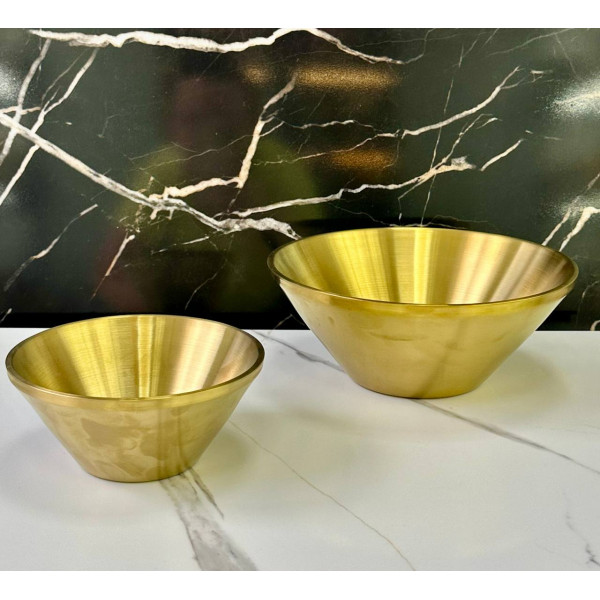 Салатник OLens Золота радість 102-1301 23 см 1500 мл золотистий