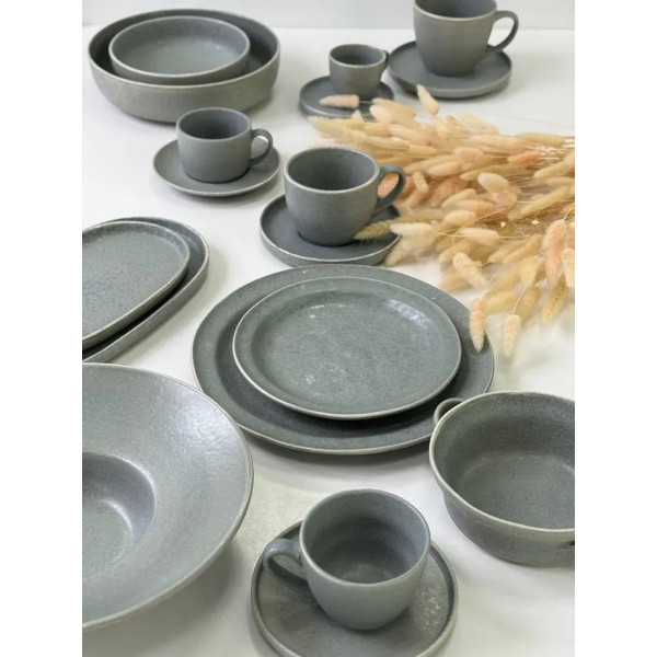 Салатник OLens Конкрето 101-0420 17.5х5 см 600 мл сірий