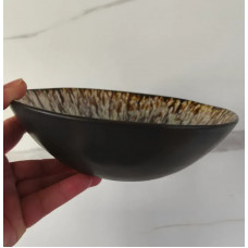 Салатник OLens Паноптикон 101-0472 18х5 см 600 мл чорний