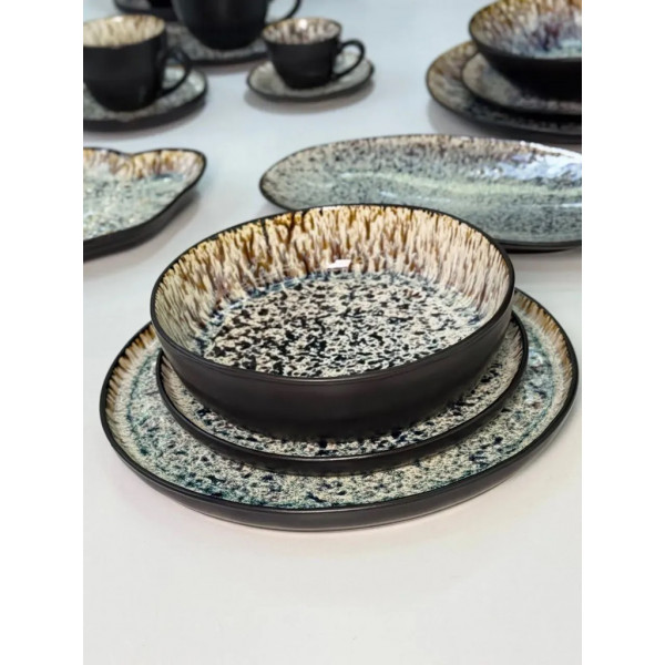 Салатник OLens Паноптикон 101-0476 19.8х5.3 см 900 мл чорний