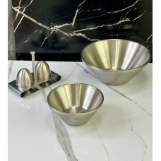 Салатник OLens Сталева радість 102-1299 23 см 1500 мл сріблястий