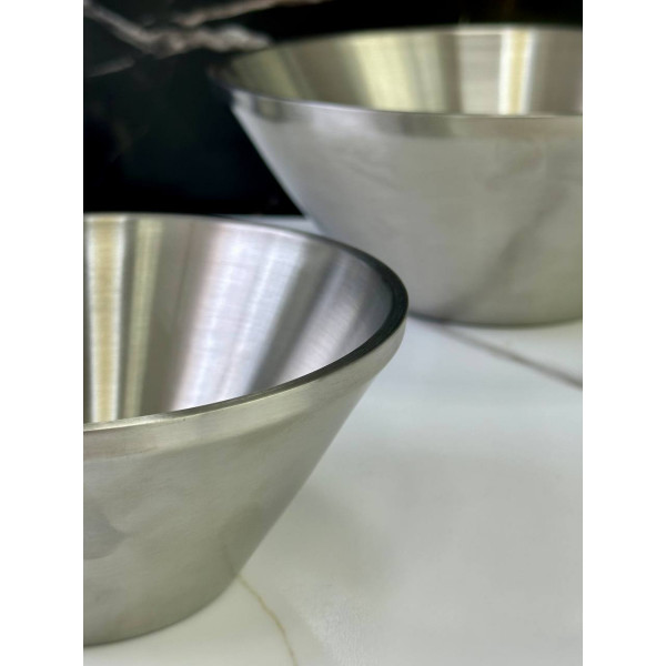 Салатник OLens Сталева радість 102-1299 23 см 1500 мл сріблястий