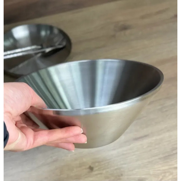 Салатник OLens Сталева радість 102-1299 23 см 1500 мл сріблястий