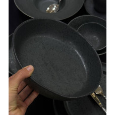 Салатник OLens Шайні-дот 101-0413 24.5х6 см 1900 мл сірий