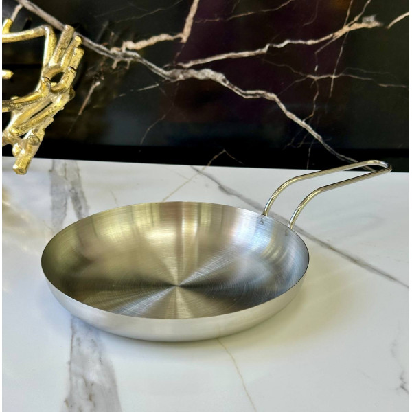 Сковорода порційна Olens Спекотне 102-1296 20 см срібляста