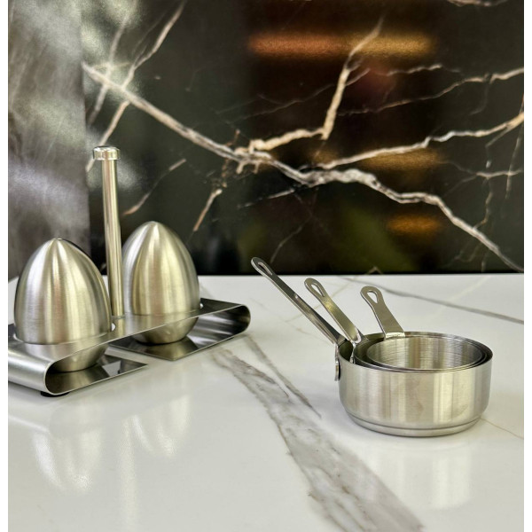 Соусник Olens 102-1284 5.4х3 см 50 мл сріблястий