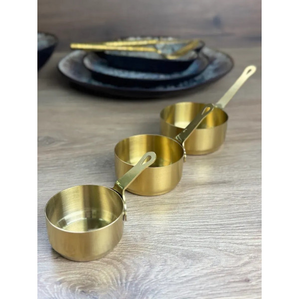 Соусник Olens 102-1287 5.4х3 см 50 мл золотистий