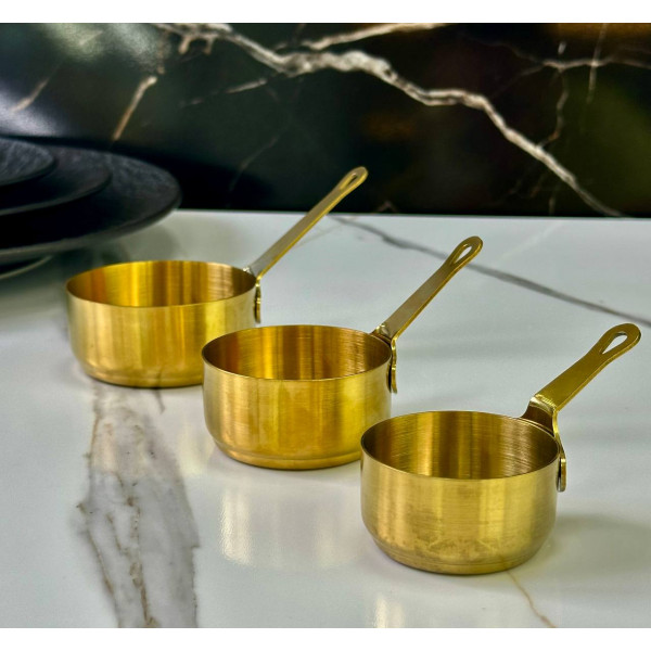 Соусник Olens 102-1288 6.2х3 см 70 мл золотистий