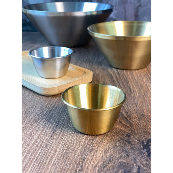 Соусник Olens 102-1349 7 см 100 мл сріблястий