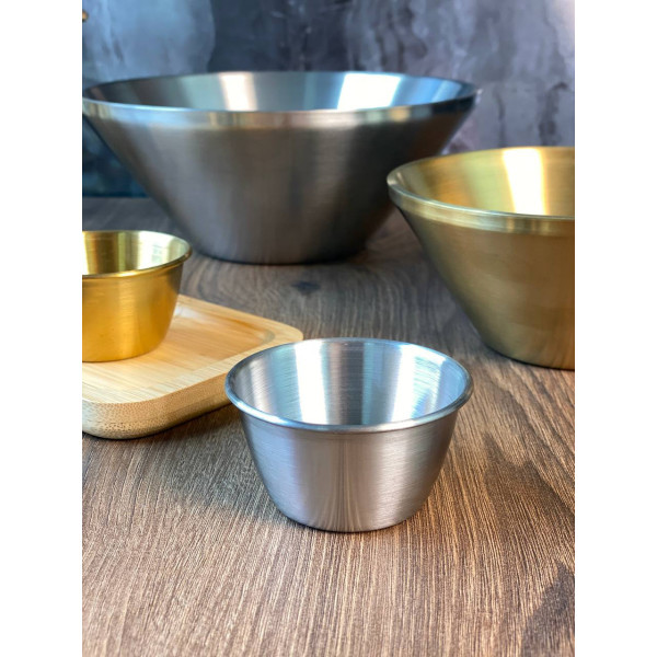 Соусник Olens 102-1349 7 см 100 мл сріблястий